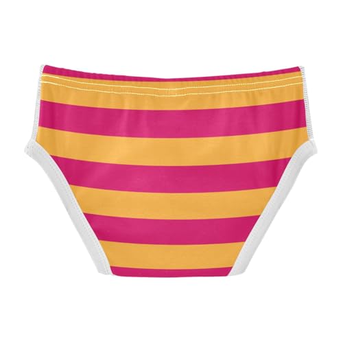 Orange Red Stripe Toddler Boy's Underwear 2T2
