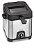 T-fal FF492D Stainless Steel 1.2-Liter Oil Capacity Adjustable Temperature Mini Deep Fryer with Removable Lid, 0.66-Pound, Silver - 8000035819