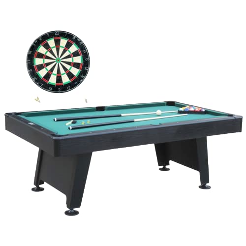 Barrington Billiard 84" Arcade Pool Table With Bonus Dartboard Set, Green #TOP11
