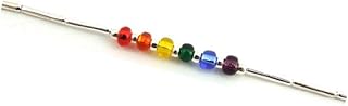 PHS International Liquid Silver Rainbow Bead Necklace