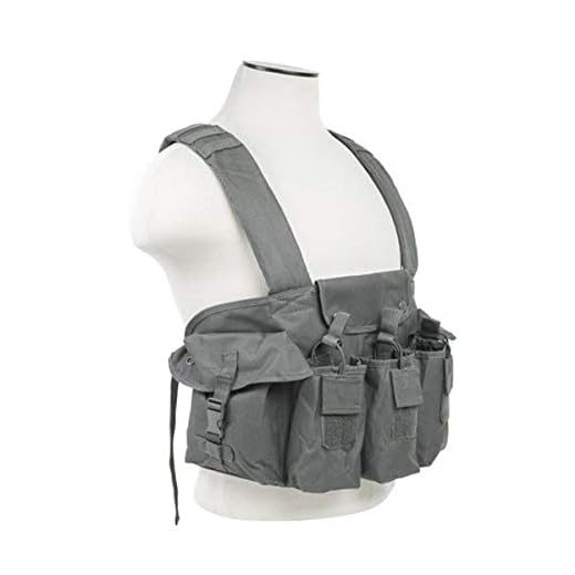 NC Star CVAKCR2921U Ncstar, Chest Rig, Urban Gray
