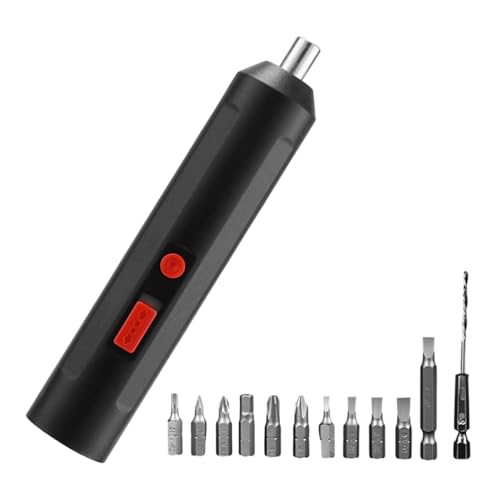 Destornillador Eléctrico - ABS, Taladro De Mano Eléctrico Inalámbrico De 6.1 Pulgadas | Herramienta USB Multifunción Recargable De Diseño Compacto, Kit De Destornilladores EléctricosPara Proyectos De