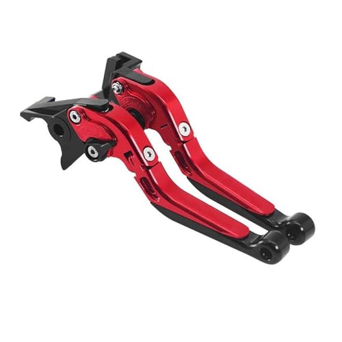 MAMXVKVZEU Motorräder Bremse Kupplung Hebel Klappbare Ausziehbare Brems Und Kupplungshebel Für Y&amaha NMAX155 NMAX 125 NMAX 150(Rot)