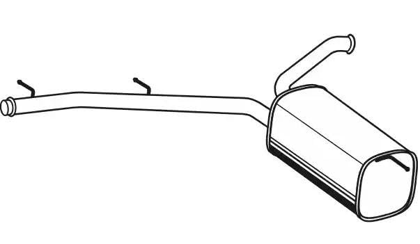 VEGAZ CS-289 Mittelschalldämpfer Kompatibel mit CITROËN JUMPY Kasten 173057 9661845180