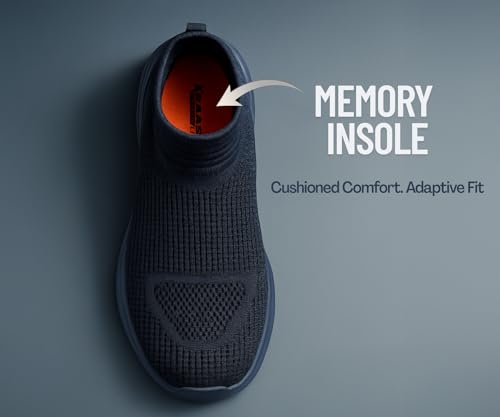 Image of Kraasa ProRider Running Shoes for Men | Walking & Gym Shoes with Max Cushion Technology | Lace Up Sneakers for Men