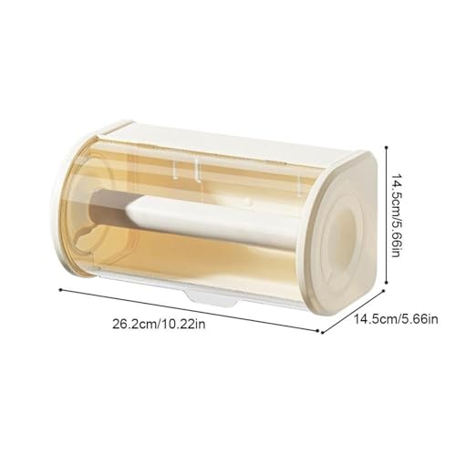 Portarrollos de papel transparente ideal para camping, coche y cocina organizada 6