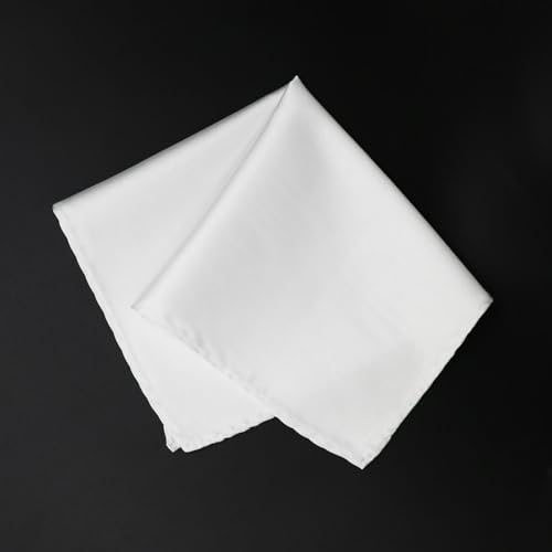 Image of Satin Mens Pocket Square with Holder, 11.8'' Suit Handkerchiefs for Men Wedding Business Casual