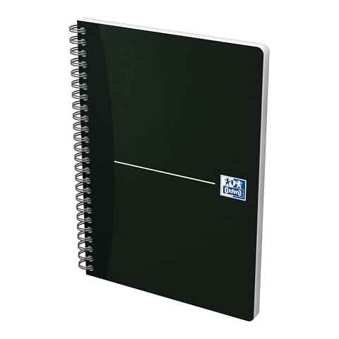 Oxford A5 Wirebound Notebook with Ruler Cover
