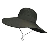 EUUDROBY Bucket Hat Summer Wide Large Brim Men Fisherman Hat UV Protection Sun Cap Hiking Fishing Climbing A 1 60 62Cm 2 Pcs
