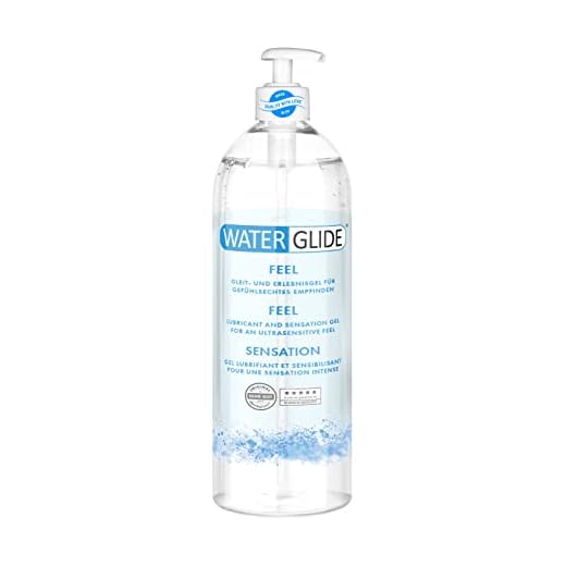 Gleitgel Waterglide Feel, wasserbasierte Langzeitwirkung, gefühlsechtes Empfinden, 1000 ml