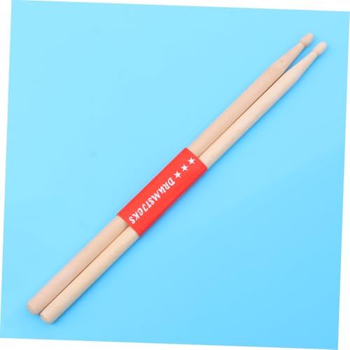 Par de baquetas pesadas de madera para batería, hechas de nogal, para sonido más completo y rendimiento robusto miniatura 5