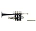 New Piccolo Trumpet Key Bb Free Hard Case & MouthPiece (Black Brass)