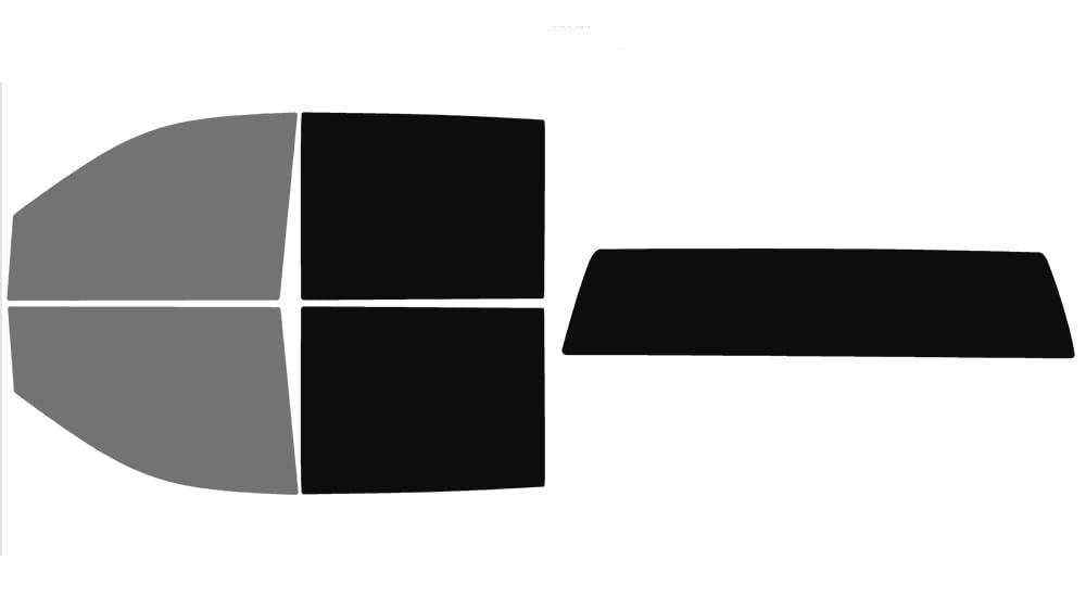 The Tint Effect Precut Window Tint Kit Compatible with GMC Sierra 2500 &amp; 3500 HD Crew Cab (2020-2026) (45% Front / 5% Rear/Solid Rear) Automotive Film