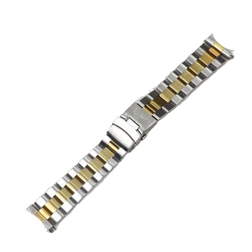 Bracelet montre acier et or 22mm premium pour Casio Duro MDV106