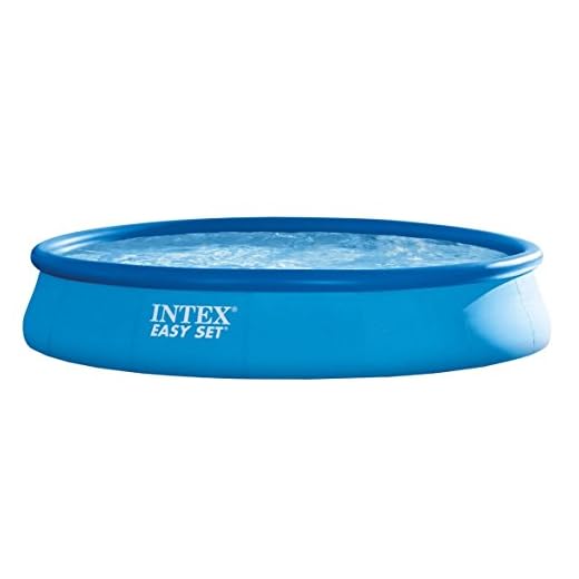 Intex 28158NP – Piscina Fuori Terra Easy Set Rotonda, Pompa Filtro 2006 L/h, 9729 L, PVC, Azzurro, 457x84 cm
