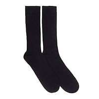 Algopix Similar Product 13 - Mens Cashmere Socks, Black M