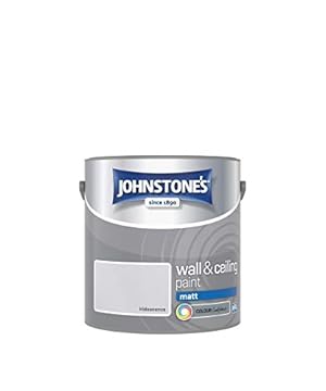 Johnstone's - Wall & Ceiling Paint - Iridescence - Matt Finish - Emulsion Paint - Fantastic Coverage - Easy to Apply - Dry in 1-2 Hours - 12m2 Coverage per Litre - 2.5L