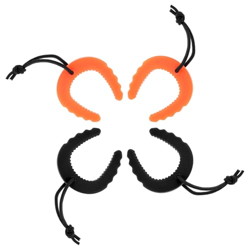 HJZHII 4 PCS First Responder Door Stop, Door Jam for Law Enforcement Door Pinch Guard from Closing Edge Door Finger Guards Security Emergency Police Door Stoppers (Orange, Black)