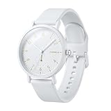 CIVO Orologio da donna analogico in silicone: moda casual bianco quarzo orologio da donna – impermeabile orologio da polso donna regali per donne