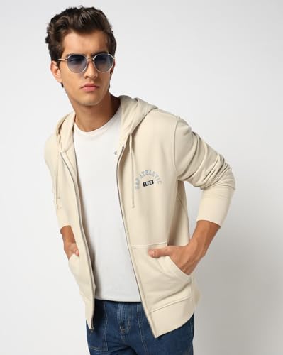 Image of Gap Men Graphic Printed Regular Fit Full Sleeves Hooded Sweatshirt