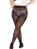 JoyJoyLing Strumpfhosen Damen Ölig Glänzend Seide Strumpfhose Grosse Grössen Reißfest