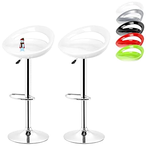 Tabourets de Bar HUOLE Blanc Cover