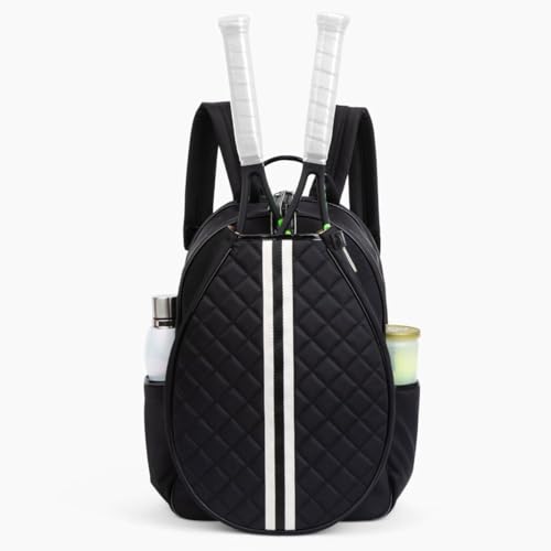 Trelle Darling Tennis Backpack for Women | Fits 2 Tennis Racquets, Padded, adjustable straps Water, Tear, and Fade Resistant, built-in trolley sleeve, fits a 15-inch laptop, Ladies Bag