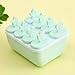 Produktbild Mold Lolly Tray Pan Küche 6 Zellen Gefrorene Eiswürfelformen Popsicle-Hersteller-DIY Eiscreme-Werkzeuge Kochen Werkzeuge Popsicle Form (Color : Square Green)