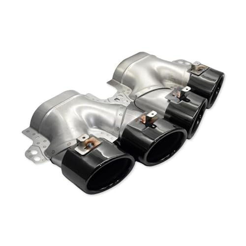 Embout d'échappement pour Benz W205 C205 C43 2019+ - Canules quadruples en acier inoxydable noir