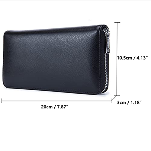 Leather Wallet Bag ID Card Holder Credit Card Case 36 Card Slots for Bill Money Coins Cash with RFID Anti Scanning2