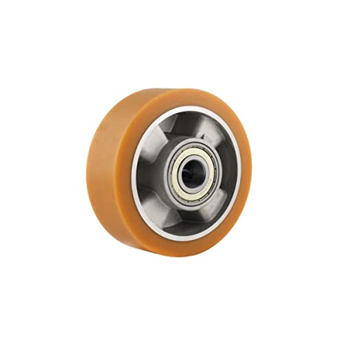 WIKO Roulettes en Polyuréthane 125 mm Avec Roulement à Billes pour Chariot Plateforme Roues en...