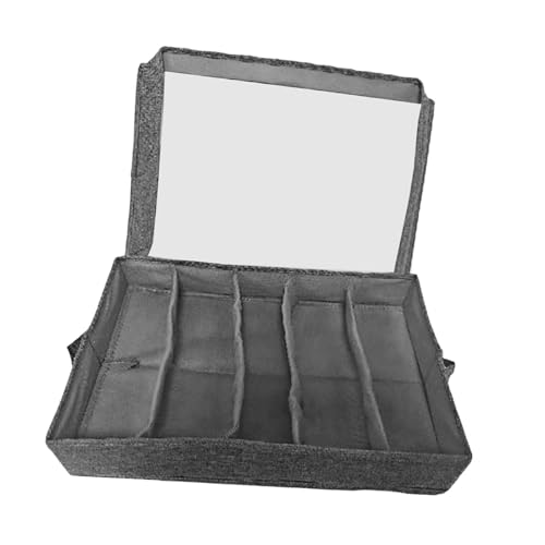 Baoblaze Estojo para Talheres com Divisórias Ajustáveis, Leve e com 5 Compartimentos e Alças, Ideal para Viagens na Cozinha.