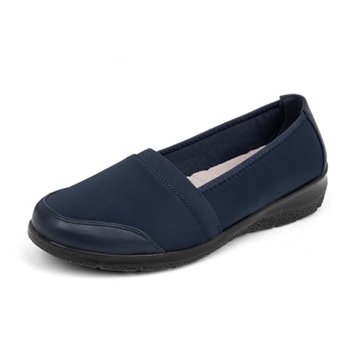 ACANER Women's Orthopedic Loafers Stretchy Slip-on Comfort Walking Work Flat Shoes for...