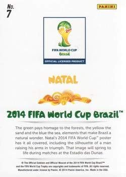 2014 Panini World Cup Prizm World Cup Posters #7 Natal Soccer Card NM-MT