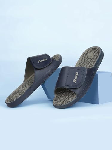Bata Men's Blue Slip-on Slide - Image 8