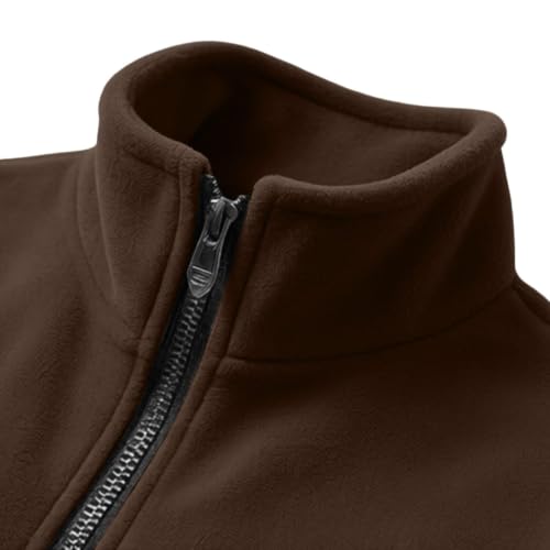 Mens Fleece Jacket Zip Up Sweatshirt Outdoor Winter Coats With Pockets | Fleece Jacket Men,Outdoor,Tactical Jacket,Long Sleeve,Zip Up,Plus Size,Lightweight,Casual,Multi Pocket Travel Jacket - image 6