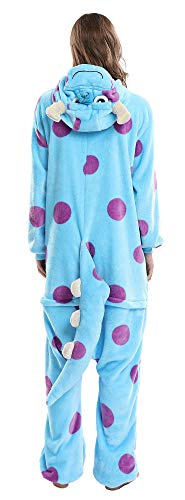 Zhiwei Adult Animal Pajamas Costume,Plush Onesies Costume Halloween Cosplay Costume Flannel for Adults and Teens