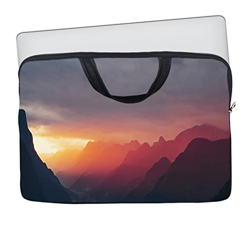 Image of TheSkinMantra Chain Laptop Sleeve Bag Compatible with Laptop /Macbooks /Chrombook /Notebook /Zbook (15.6 Inch [Handle], Sunset)