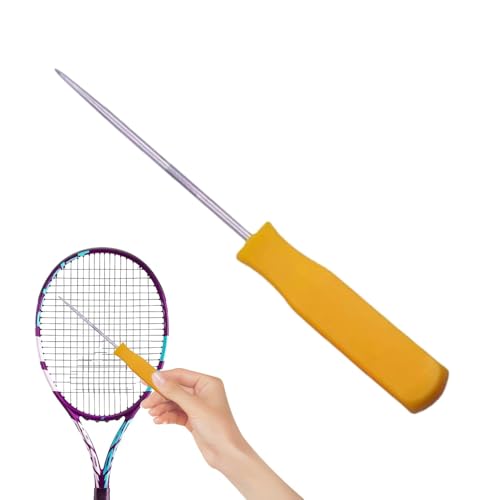 demaxiyad Croignage AWL para Tenis, Bádminton Stringing Hook | Reparación de Raqueta de Anzuelo de Red | Gancho de Raqueta Profesional, tirador de asistencia con Cuerda de Raqueta, AWL