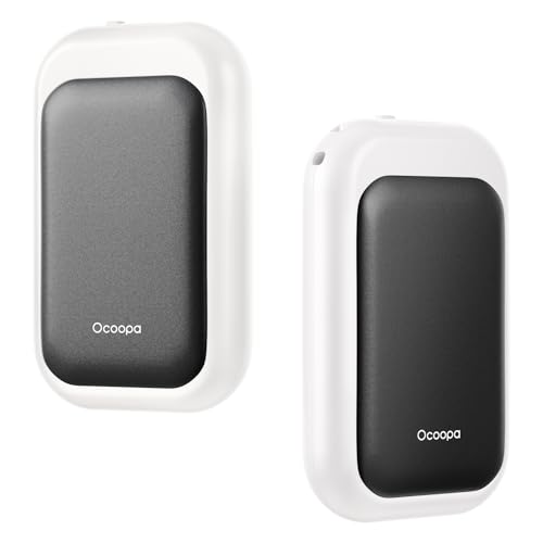 OCOOPA AI Magnetic Hand Warmers Rechargeable 2 Pack, 5000mAh Ultra-Thin Electric Glove Heater Handwarmer,UL Certified, Men Women Gifts for Christmas,Birthday,Winter Essentials,UT4 Young Blos