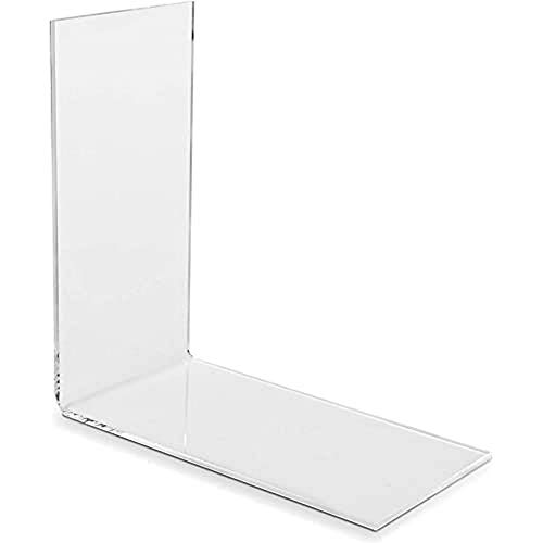  10 sujetalibros Eco (6,0 x 11,0 x 11,0 cm), Soporte para Libros en ángulo, Soporte para Libros para pequeños Libros, Libros de Bolsillo, CDs de PLEXIGLAS 