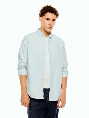 Image of Solid Regular fit Oxford Woven Shirt