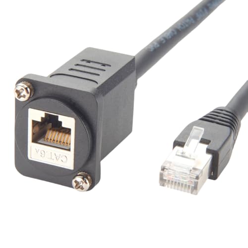 Cable Extensor RJ45 Panel CAT6A 0.3 m miniatura 1