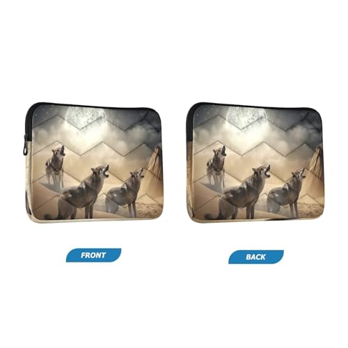 Funda para portátil Full Moon Wolves para 13-14 pulgadas miniatura 2
