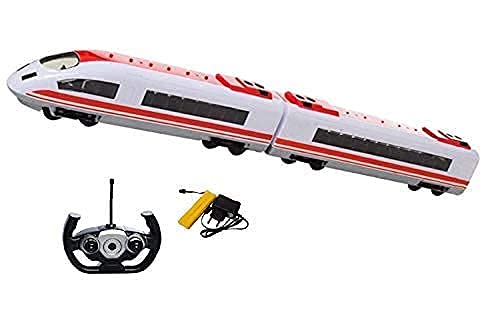 TAKSH ENTERPRISE Remote Control High Speed Long Simulation Metro Train/Bullet Train Model Toy Set with Realistic LED Light for Kids,