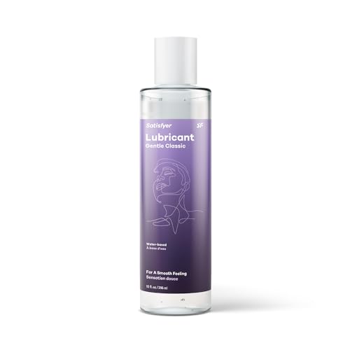 Satisfyer Gentle Classic Lubricant - Water Based Lube for Men, Women and Couples, Oil Free, Condom Friendly - 10 oz. Bottle