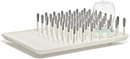 OXO Tot Baby Bottle Drying Rack with Drain Board, Portable Drying Rack