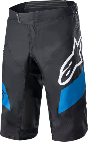Alpinestars Racer Shorts, Black/Bright Blue, 36