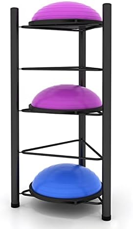 Half Balance Ball Storage Rack - 3/5/6/7 Tier Floor Stand Organizer for Home Gym - Ideal for Exercise Bosu, Slam, Bowling, Medicine Balls - Durable Workout Equipment
