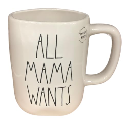 Taza de café Rae Dunn Navidad Winter 16 oz blanca miniatura 1